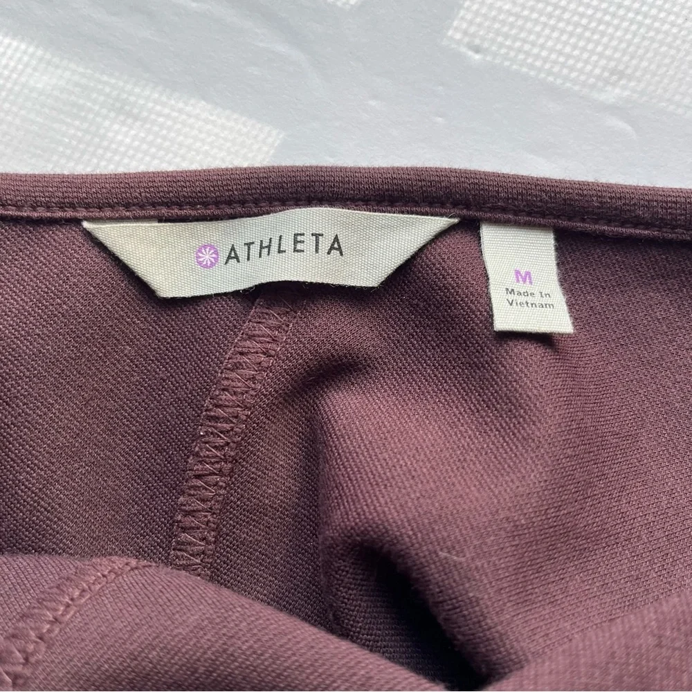 ATHLETA Purple Illusion Long Sleeve Dress Size Medium - Picture 5 of 8